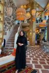 İncili Abaya  Siyah