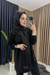 TAŞLI SWEAT SHİRT Siyah