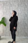 Triko Tunik Siyah
