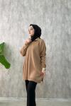 Triko Tunik Camel