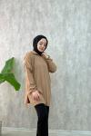 Triko Tunik Camel