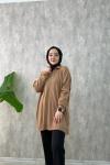 Triko Tunik Camel